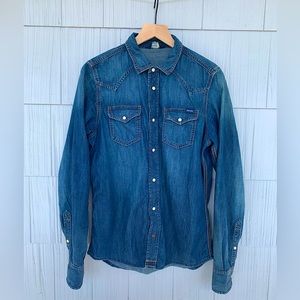 Diesel Men’s Denim Button Up